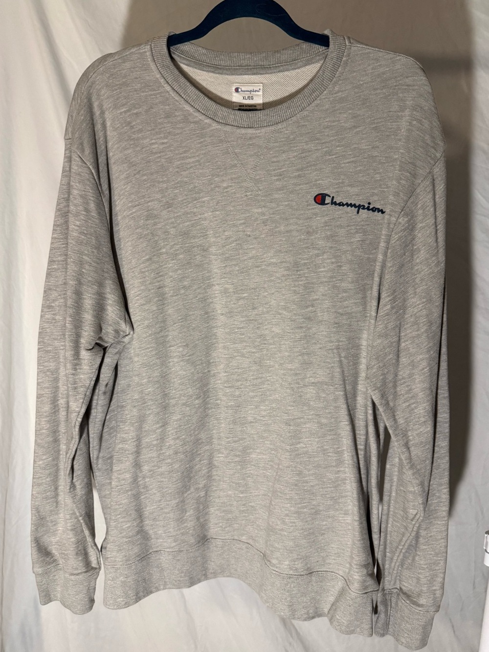 Champion Light Gray Crewneck Sweatshirt